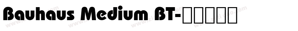 Bauhaus Medium BT字体转换